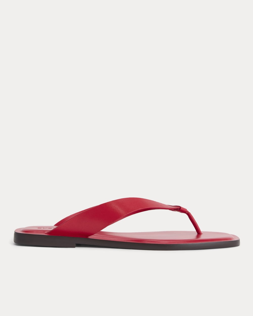 The Leather Flip Flop | Classic Red Leather