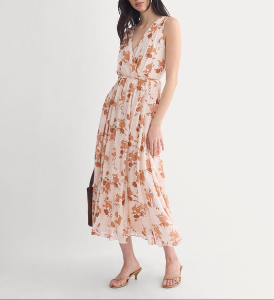 Maxi Dress in Silk Georgette | Soft Floral