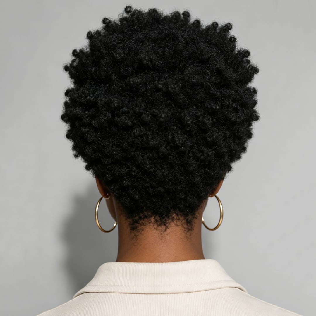Pixie Lace Full Density Afro Curl Wig For Black Women