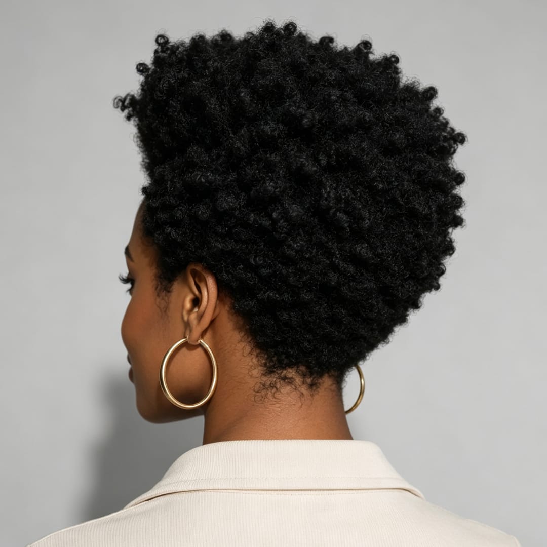 Pixie Lace Full Density Afro Curl Wig For Black Women