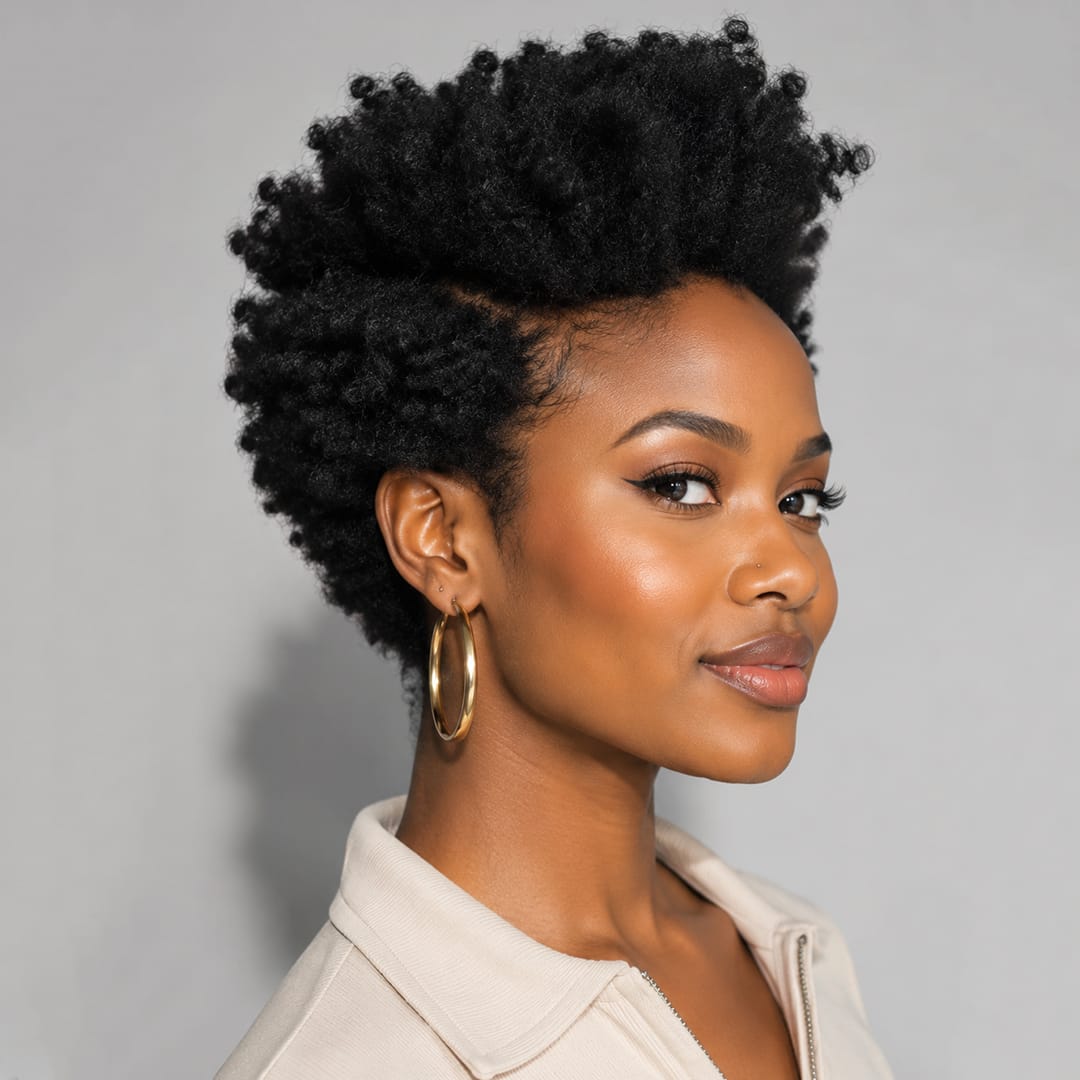 Pixie Lace Full Density Afro Curl Wig For Black Women