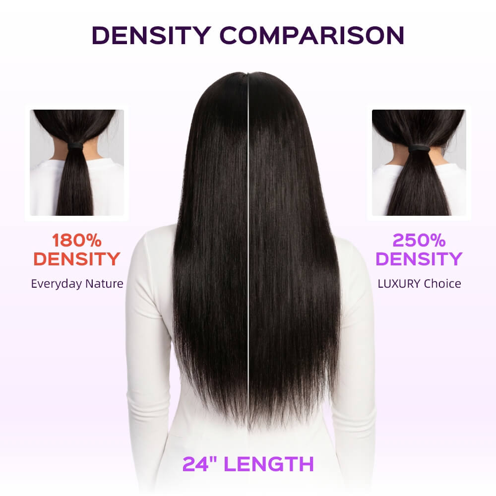 13x6 Glueless Wig Straight With Drawstring 100% Human Hair Wig