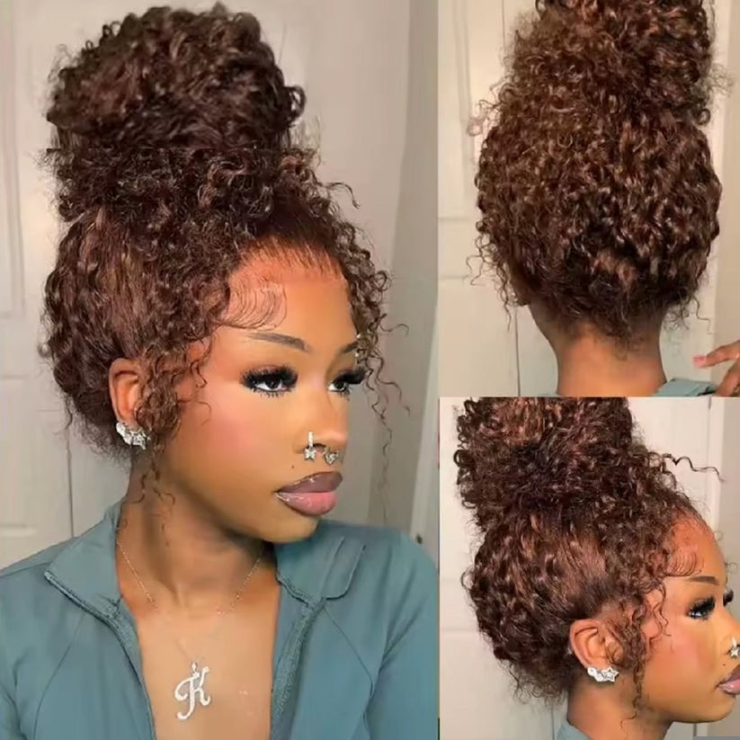 360 Kinky Curly Wig with Baby Hair
