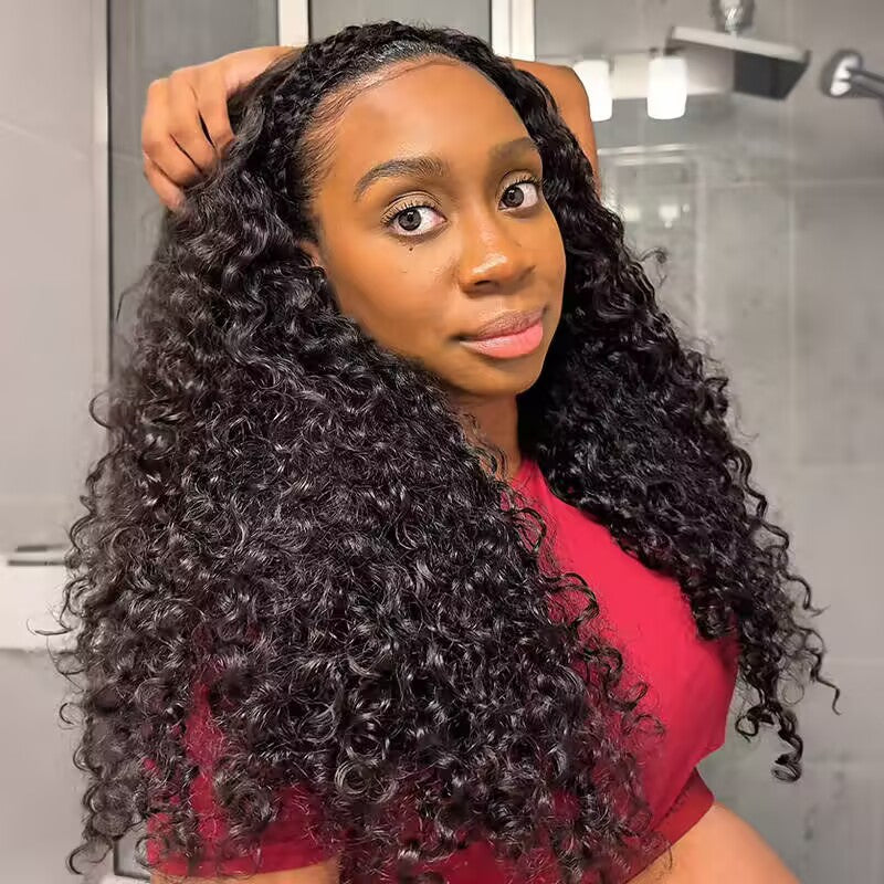 [WEAR GO HALF WIG]Water Wave Half Wig Invisible Hairline